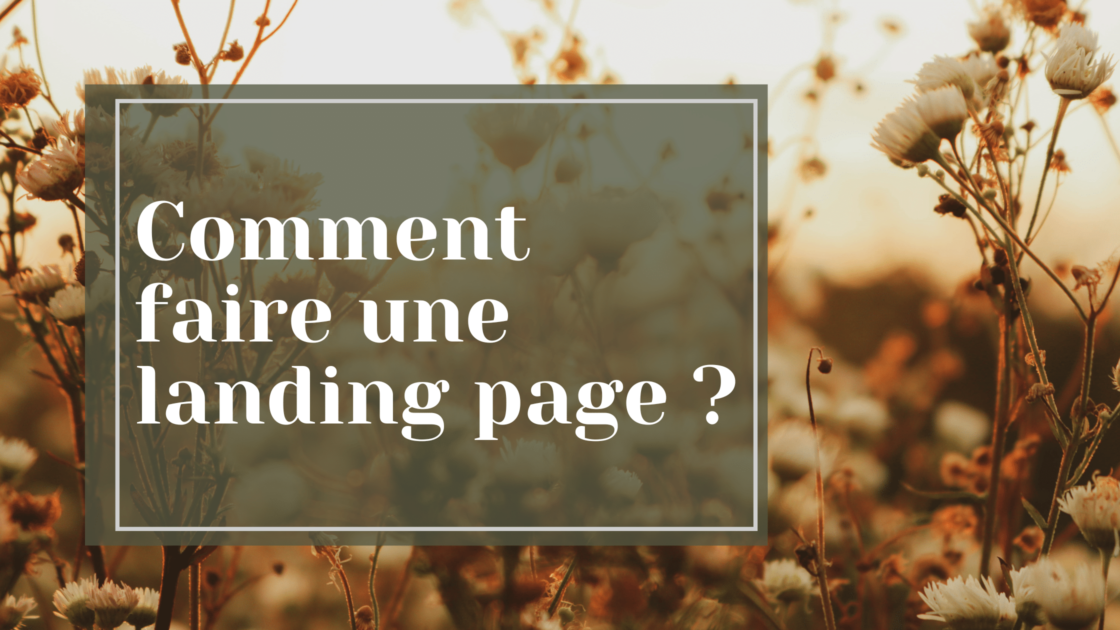 You are currently viewing Comment faire une landing page ?